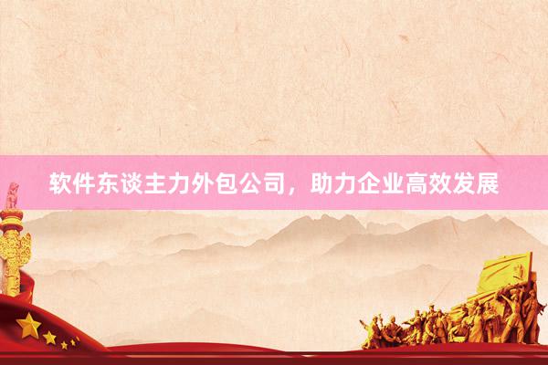 软件东谈主力外包公司，助力企业高效发展